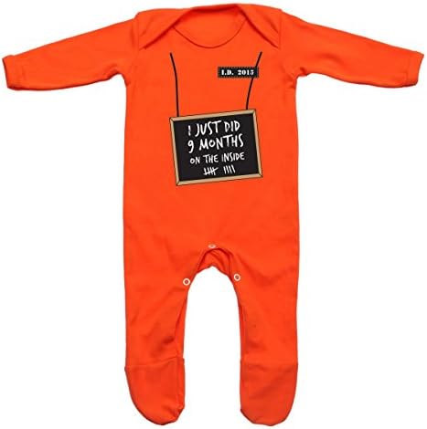 i've just done 9 months inside Baby Romper Suit (Orange, 0-3m)