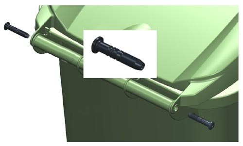 Scharnierbolzen für Sulo Mülltonne