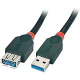 LINDY 2m USB 3.0 Extension Cable - Type A Male to A Female, Black