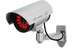 Styxon Wired 1-Realistic Look Dummy Security CCTV Bullet Camera with LED Light Indication (Silver, 17 X 7 X 21.5 cm) - Pack of 1 1 41Wr0PzrGmL. AC UL302 SR302,200
