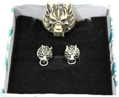 The ear and finger! Final Fantasy Cloudy Wolf cloud ring earring ring set FF7 cosplay accessories set sale Cosplay [empty edge Corps] (japan import)