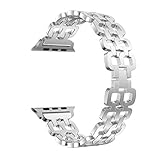 TianranRT Uhr Band Ersatz Strap Edelstahl Stahl Armband Ersatzband für Apple Watch Series 4 40/44mm