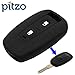 PITZO Car Silicone Key Cover for 2 Button Remote Key Shell/Case/Body for TATA Indica Vista / Manza - Black RS.299.00