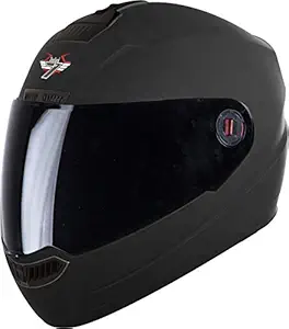 Steelbird SBA-1 7Wings Full Face Helmet in Matt Finish (Medium 580 MM, Axis Grey with Smoke Visor)