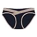 Intimate Portal Women Under the Bump Maternity Lace Knickers 3-Pk Purple Black Beige XL