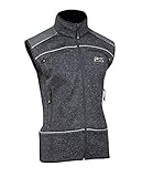 Hoher Stehkragen PSS X-Treme Nordic Strickweste Grau, Größe L