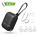 Produktbild AirPods Case 6 in 1 Airpods Zubehör Kits Schutzhülle Silikon Cover und Skin für Apple Airpods Ladehülle mit Airpods Ohrhaken Grips/Airpods Straps/Airpods Clips/Skin/Tips/Grips schwarz