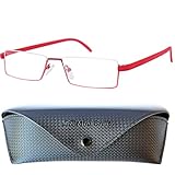 MONTURA DE ACERO INOXIDABLE - La preciosa montura metálica de estas gafas unisex están fabricadas con acero inoxidable de alta calidad, lo que garantiza una mayor duración de tus gafas