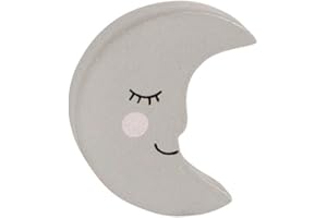 Sass & Belle Sweet Dreams Moon Grey Drawer Knob