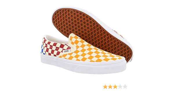 vans slip on damier multicolore