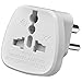 Produktbild AMOS 3 Pin Trauringe, Pakistan, Indien Indisches Srilanka Ersatz-Adapter Weltweit Tourist Visitor Visiter Reiseladegerät Adapter Wandler Konverter Stecker Aus UK, EU, Europa Schweiz, USA, Amerika, Kanada, Sambia, Deutschland, Frankreich, Italien, China, England, Großbritannien, Zypern, Gibraltar, Hongkong, Kenia, Kuwait, Malaysia, Malta, Mauritius, Nigeria, Dubai, VAE nach Pakistan, Indien Indisches 3 Pin Stecker Rund Krappenfassung Reiseladegerät Adapter Wandler Konverter Stecker (Weiß)