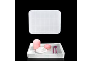 Zayookey Moule à Plateau Roulant Grand Moule en Epoxy Résine Plateau Rectangle Fruits Plateaux Moules Caboteur Porte-Bijoux Assiette de Agate Moule Tray Mold pour Bricolage DéCoration (grande)