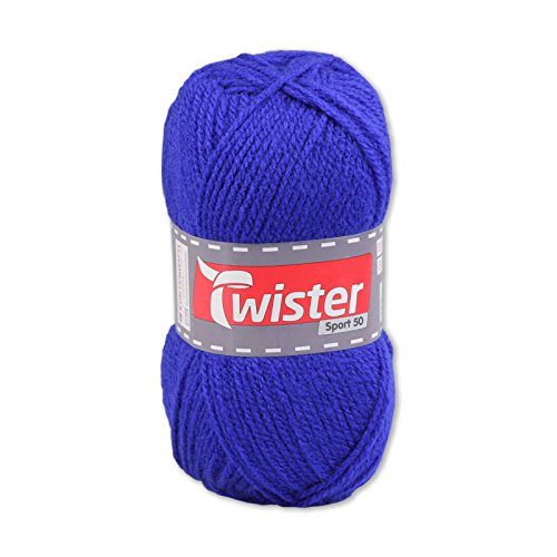 ROLLER Wolle TWISTER SPORT UNI - royalblau - 50g