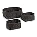 Produktbild Zeller 14361 Körbchen, Filz, ca. 15,5 x 11,5 x 8 cm und 23 x 18 x 10 cm, 3er Set, anthrazit