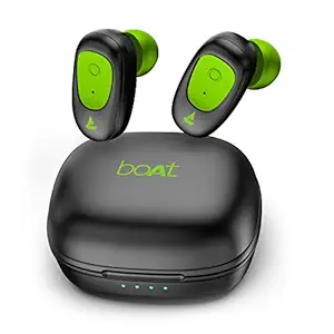 boAt Airdopes 201 Bluetooth Truly Wireless Earbuds with Mic(Viper Green)