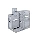 Produktbild Euro-Stapelbehälter - Inhalt 23 l, LxBxH 400 x 300 x 270 mm, PP - grau - Kiste Lagerkasten Stapelkasten Transportkiste aus Kunststoff