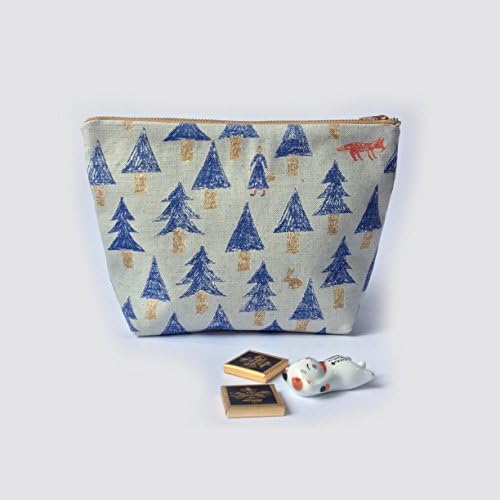 Large Make Up Bag, Carry All Travel Organizer, Japanese, Nordic Forest, Gifts for Women
