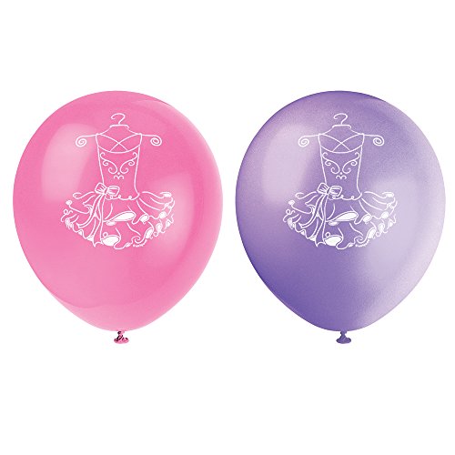 30,5 cm Latex Rosa Ballerina-Luftballons, 8 Stück