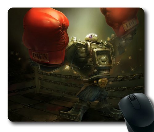 Game League of Legends Blitzcrank Rectangle Mouse Pad by eeMuse