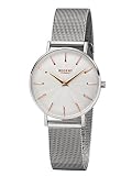 Regent Damen Analog Quarz Uhr mit Edelstahl Armband 12221052