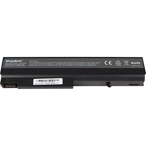NinjaBatt New Laptop-Akku für Hp HSTNN-DB28 6510b 6710b 6715b 6715s 6910p 372772-001 NX6110 NX6120 NX6325 NC6400 PB994A NC6320 443885-001 446399-001 – High Performance [6 Zellen/4400mAh/48wh] - 4