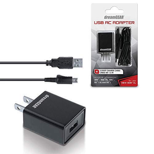 dreamGEAR USB AC Adapter For your New 3DS XL and 3DS XL - Nintendo 3DS by dreamGEAR