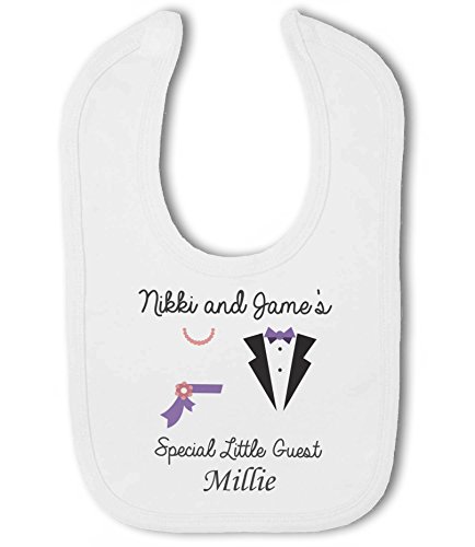 Special Wedding Guest with Personalised Name girl - Baby Bib