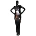 Produktbild Rubberfashion glänzender Schlafsack, Glanz Schlaf Sack mit Armen mit Schrittreißverschluss für Frauen und Männer Menge: 1 Stück metallic Schwarz M