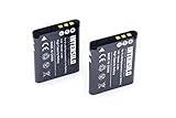 De la casa INTENSILO INTENSILO 2x Li-Ion batería 700mAh (3.6V) para cámara videocámara Toshiba Camileo PX1686, SX-500, SX-900 por D-Li88, VW-VBX070, DB-L80.