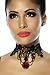 Produktbild Atixo Gothic-Collier schwarz/rot, Größe Atixo:OS