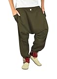 PANTALONES CAGADOS HOMBRE: Los pantalones hippies hombre con estilo harem y con entrepierna mediana profunda de virblatt son para los hombres que aman la ropa étnica
