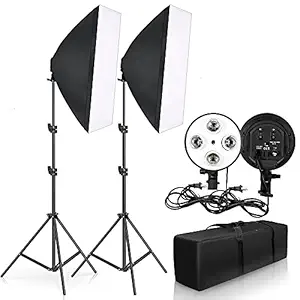 HIFFIN Trilux Mark II Double Kit/YouTube Lighting/Fluorescent Light for Still & Video (WOB)