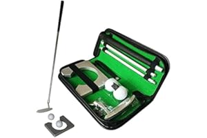 Heaveant Indoor Golf Putting Set, Indoor Golf Putting Cup Golf Practice Training Clubs Putter Kit with Golf Balls & Bag