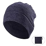 AYPOW Winter Fleece Neck Warmer, Unisex Warm Face Mask Scarf Neck Warmers Thermal Beanie Balaclava Hood for Cycling/Snowboarding/ Skiing/Running (Royal Blue Color) - with Adjustable Strap