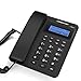 Produktbild HHXD Haushalt Arbeit Batterie Frei Festnetz Fest Verdrahtet Telefon,Bildschirmbeleuchtung Freisprechen Telefon Mattiertes Material/schwarz / 20 * 16 * 9 cm