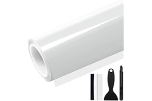 GRTHTATI 20cm x 300cm Film de Protection de Peinture Covering Transparent de Voiture Film Autocollant Adhésif pour Voiture, Moto, Vélo (Transparent Brillant, 20cm x 300cm)
