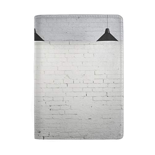 Preisvergleich Produktbild Konkreter Raum mit DREI Deckenlampen Blockierung Print Passinhabers-Fall Reisegepäck Passport Wallet Kartenhalter mit Leder für Männer Frauen Kinder Familie
