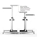 Produktbild Computerschreibtisch Steh Bürotisch Mobiler ergonomischer Stand-up Schreibtisch Stehtisch Arbeitstisch Computer Workstation höhenverstellbar