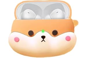 PLXBYC Etui na słuchawki Xiaomi Redmi Buds 4 Pro, urocza kreskówka, zabawny silikonowy pokrowiec ochronny na słuchawki do Redmi Buds 4 Pro z haczykiem (Shiba Inu)