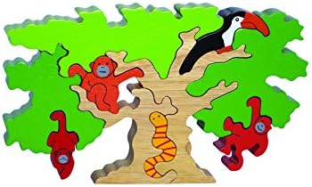 Wooden Amazone Animal Tree Puzzle