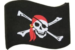 Aerialballs Pirate Flag Car Aerial Ball Antenna Topper OR Dashboard Wobbler! (one P&P charge no matter how many items you buy from