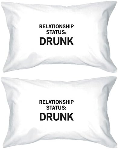 365 Printing Relationship Status Humorous Graphic Pillow Case Funny Gift Ideas