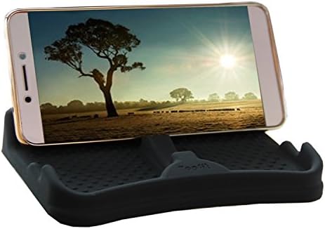 Weijiamei Anti-Slip Car Dash Grip Pad, Non Slip Mat Car Dashboard Skidproof Phone Holder Stand for Navigation Cell Phone, Keychains, Sun Glasses (Black-small)
