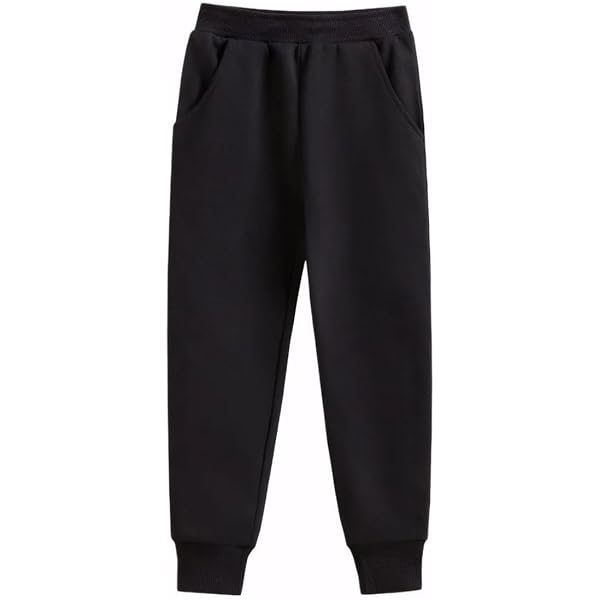 Boys Girls School Trousers Kids PE Jogging Pants Tracksuit Bottoms Sweatpants Red 14 15years