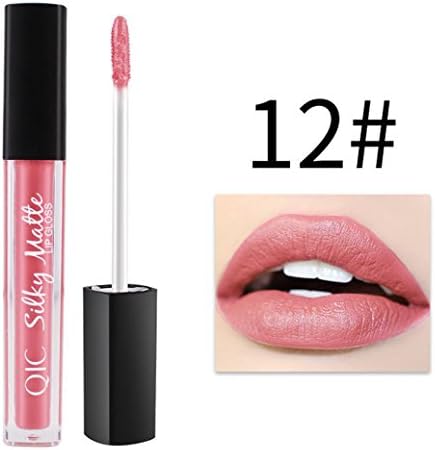 AKAAYUKO 1PCS Lip Gloss Matt Matte Long Lasting Liquid Lipstick -#12