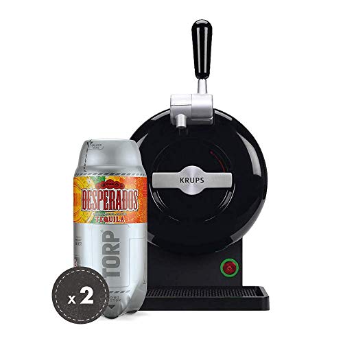 Preisvergleich Produktbild Desperados Fassbier-Set THE SUB / THE SUB Black Edition Bierzapfanlage für Zuhause / 2 x Desperados TORP 2 Liter Bierfass