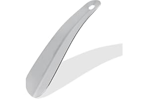 Jedebartey Metal Shoe Horns, Stainless Steel Handle Shoehorn for Men, Women, Kids, and Seniors (6.3 inch)