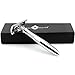 Jagen David ® L5 - Elegant Extra Long Double Edge Razor Safety Razor Fits All Double Edge Razor Blades unique Christmas gift for him - 11.5cm (Silver)