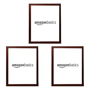 IndianEcraft Wood Photo Frame for Home Decor Set of 3 (4 x 6 inch, Brown Colour) | Made in India