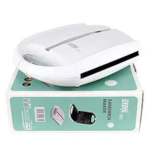 FING Electric Breakfast Sandwich Grill Maker Nonstick Cast Iron Toaster Plates, Portable 1400-Watts Easy Cooking Grilling and Tost Bread.